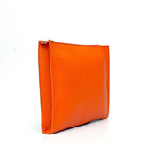 Portadocumenti in pelle arancio, prodotto da Pianigiani bags